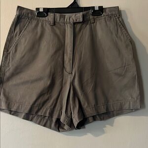 Dress Barn Gray Flat Front Shorts